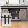 WINSOON 5FT Super Mini Barn Door Hardware Kit for Double Doors