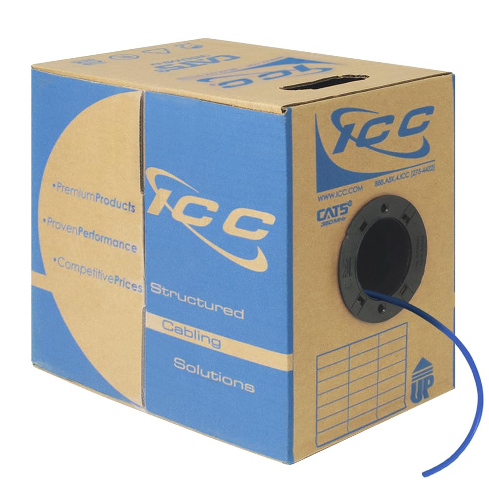 ICC Cat5e CMP Plenum Ethernet Cable for Reliable Networking