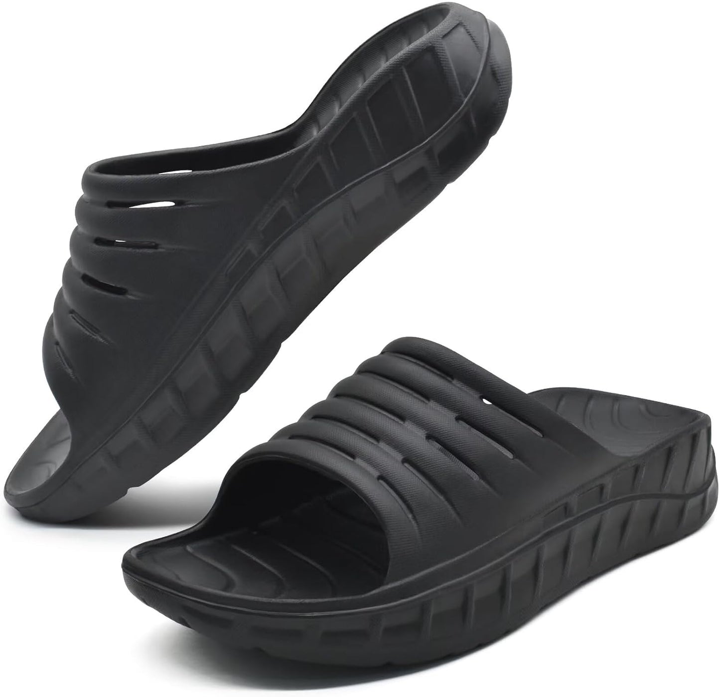 GPOS Mens Sport Recovery Sandals for Plantar Fasciitis Relief