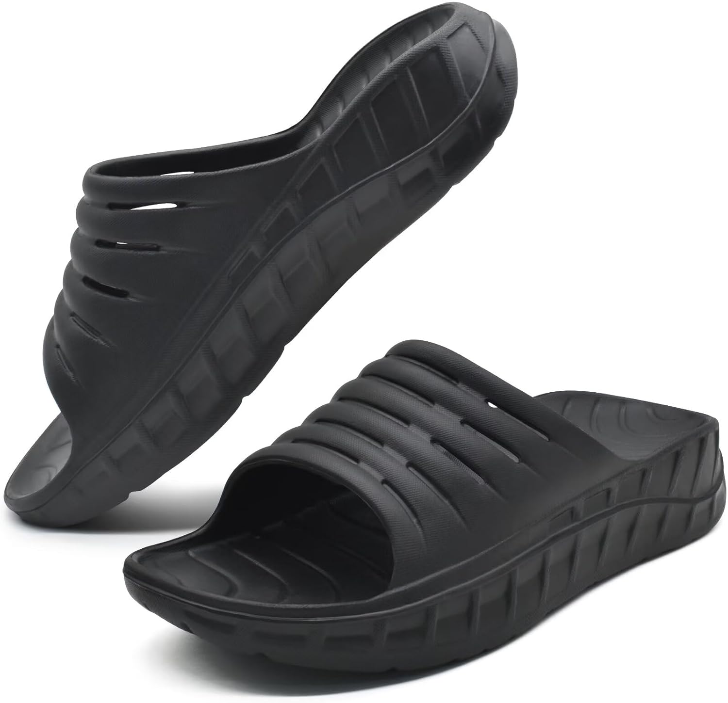 GPOS Mens Sport Recovery Sandals for Plantar Fasciitis Relief