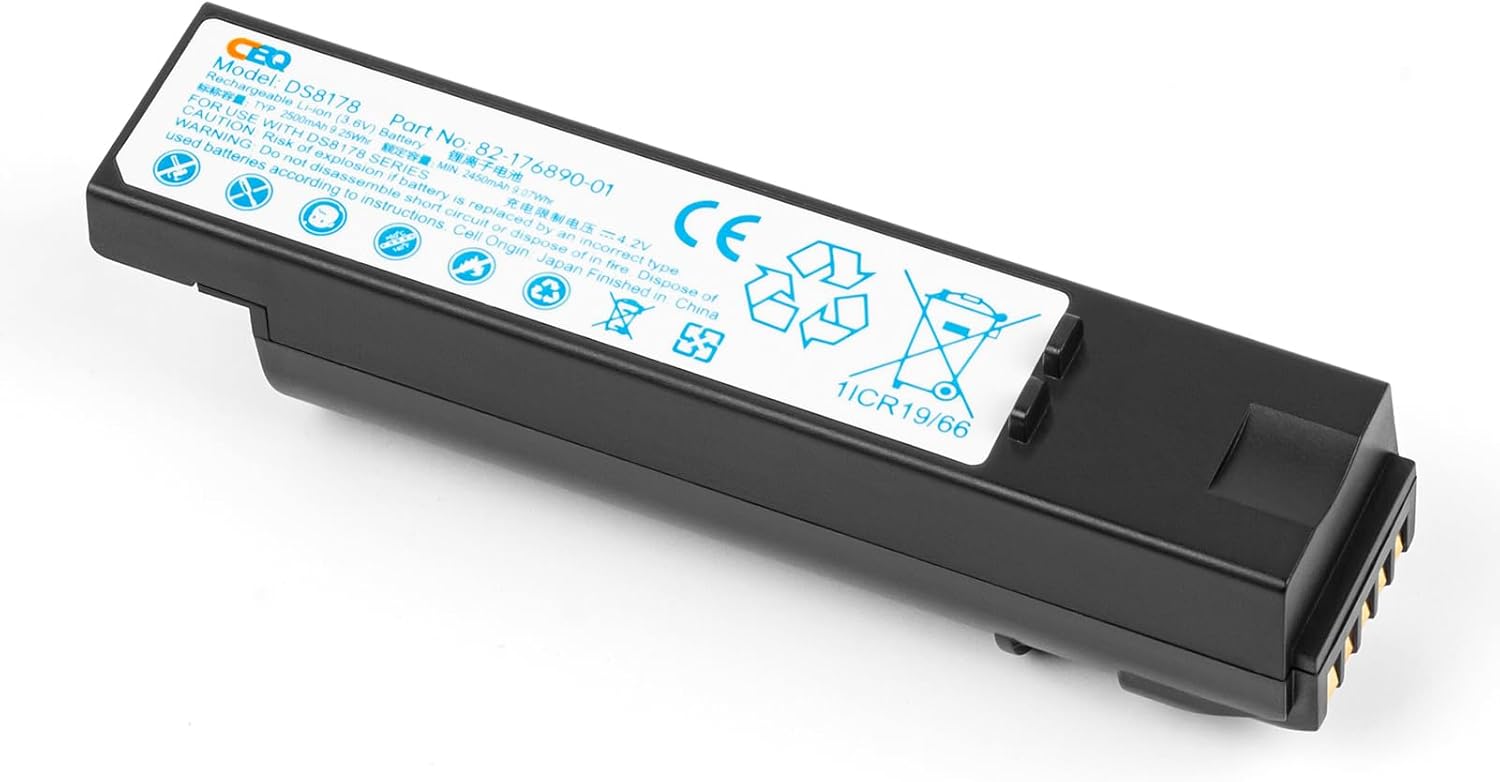 CBQ 2500mAh Replacement Battery for Zebra DS8100 Series Scanners