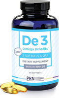 PRN De3 Dry Eye Ultra Pure Omega 3 Support for Dry Eyes Relief