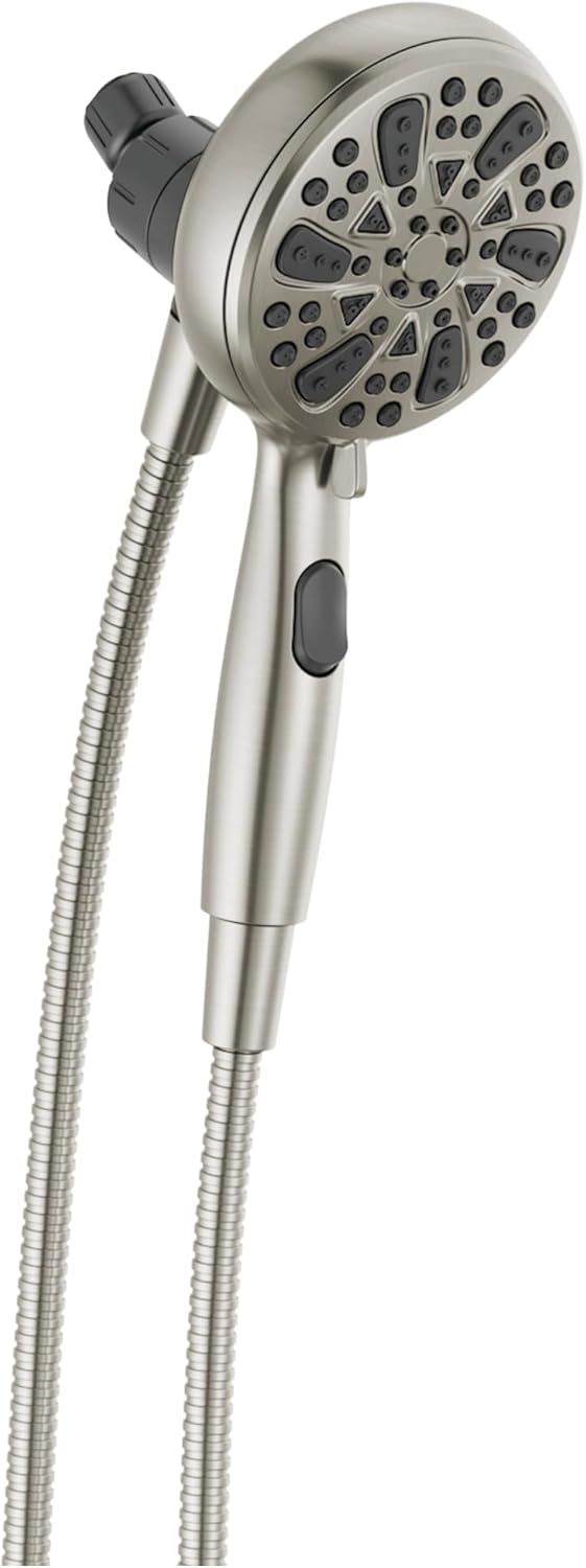 Delta Faucet 6-Spray Magnetic Shower Head with Handheld Spray