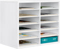 PAG Countertop Mail Sorter Organizer, 12 Compartments - Space-Saving