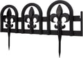 Evelyne Black Garden Border Plastic Edging - Decorative 20ft Kit