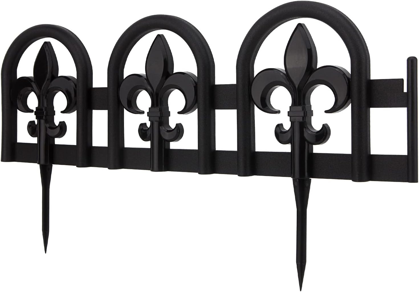 Evelyne Black Garden Border Plastic Edging for Lawn Landscaping
