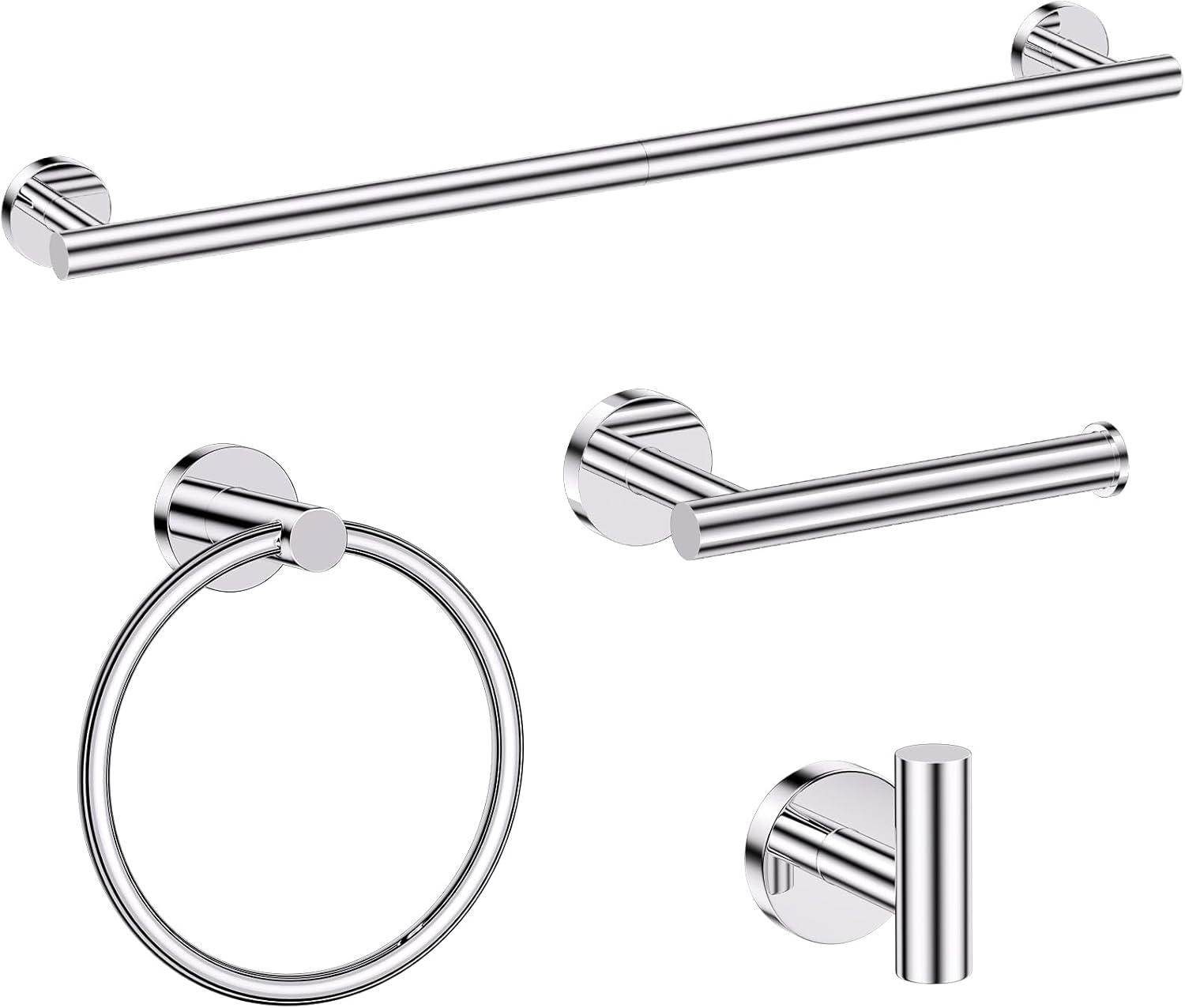 Chrome Bathroom Hardware Set for Modern and Stylish Spaces