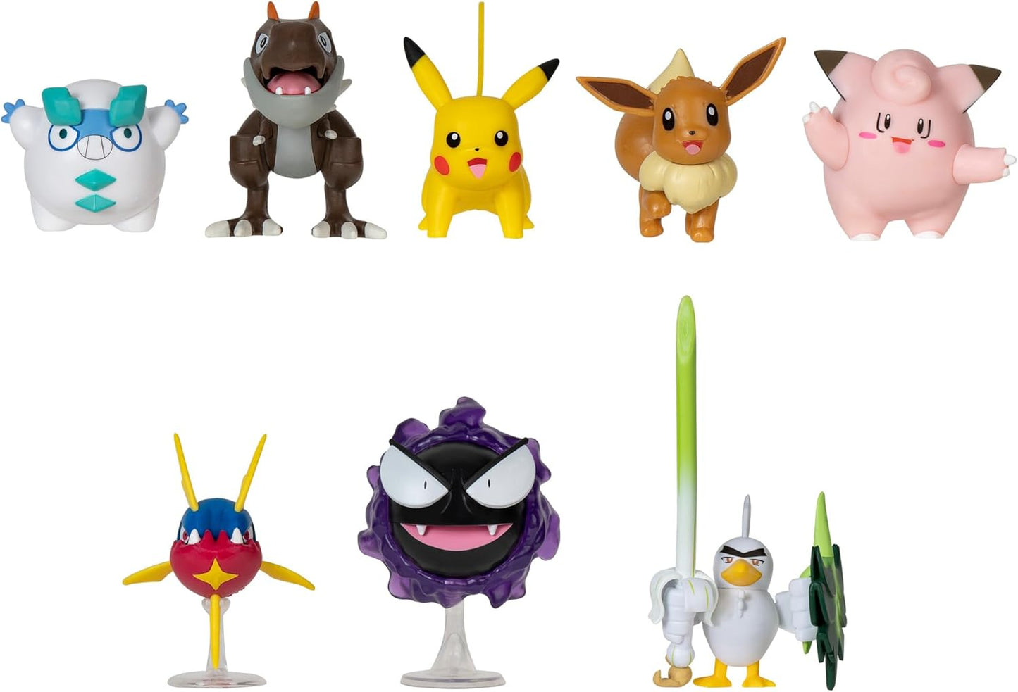Pokemon Battle Figure 8 Pack with Pikachu and Diverse Types