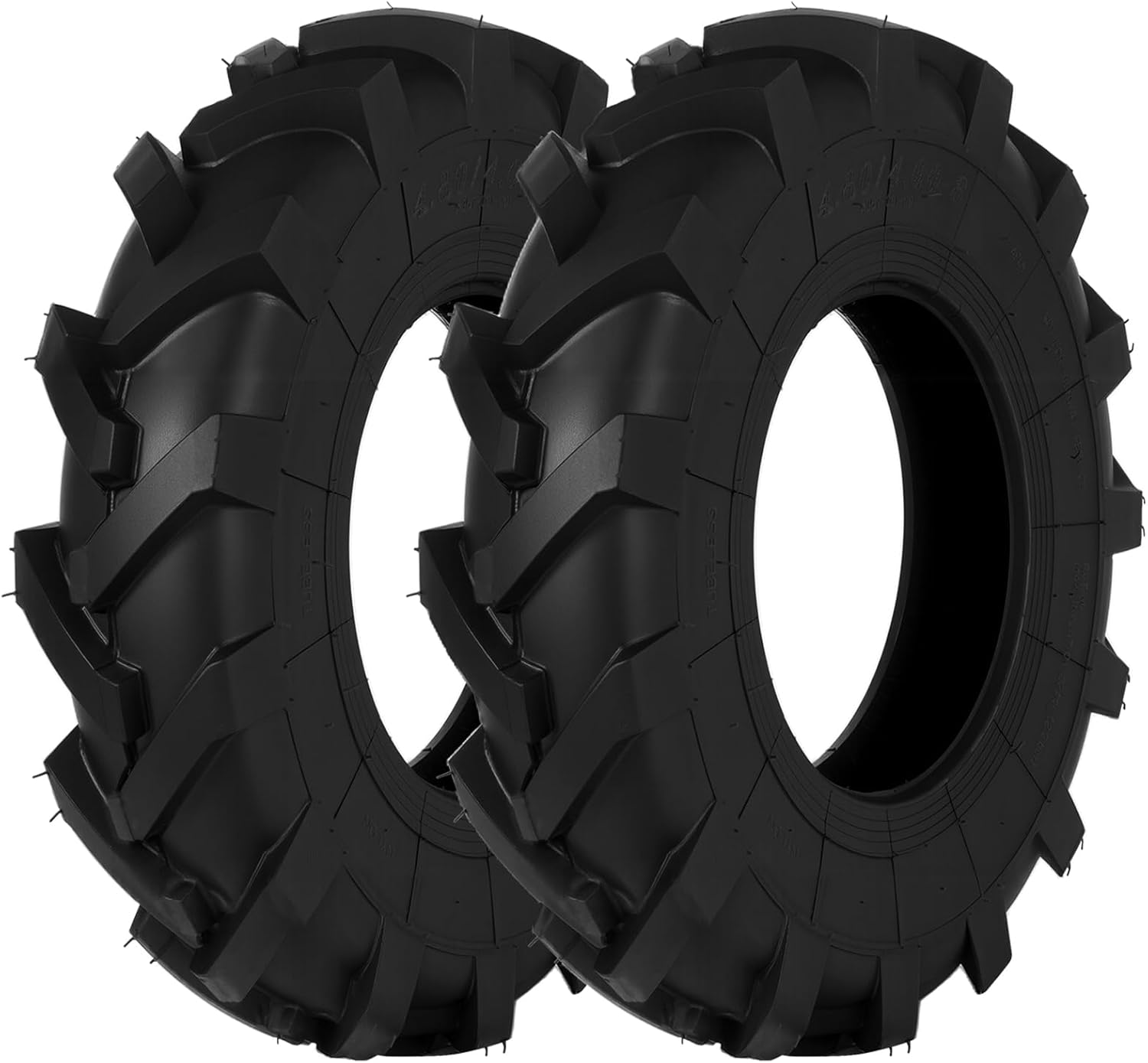 Upgraded 4.80/4.00-8 Tubeless Tires for Lawn Mowers and Carts