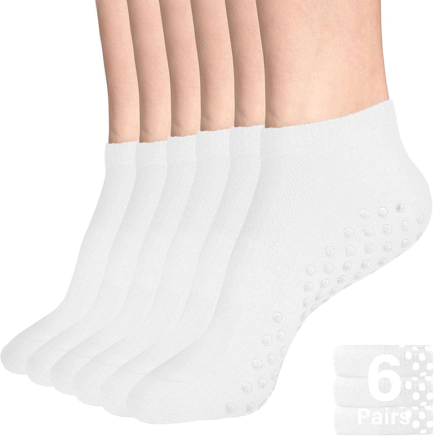 DIBAOLONG Low Cut Ankle Socks 6-Pairs | Breathable Cotton for All-Day Comfort