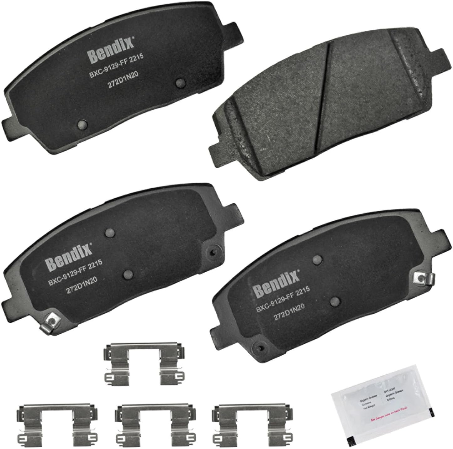 Bendix Priority1 CFC2215 Ceramic Brake Pads for Hyundai Palisade