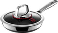 8in Nonstick Frying Pan with Lid - Durable Stainless Steel Skillet