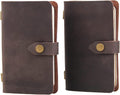 Leather Small Travel Journal Notebook - Refillable Vintage Pocket
