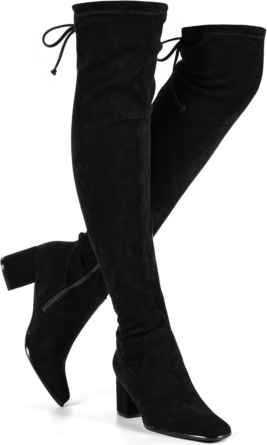 Vipost Square Toe Thigh High Boots for Women - Fashionable Style
