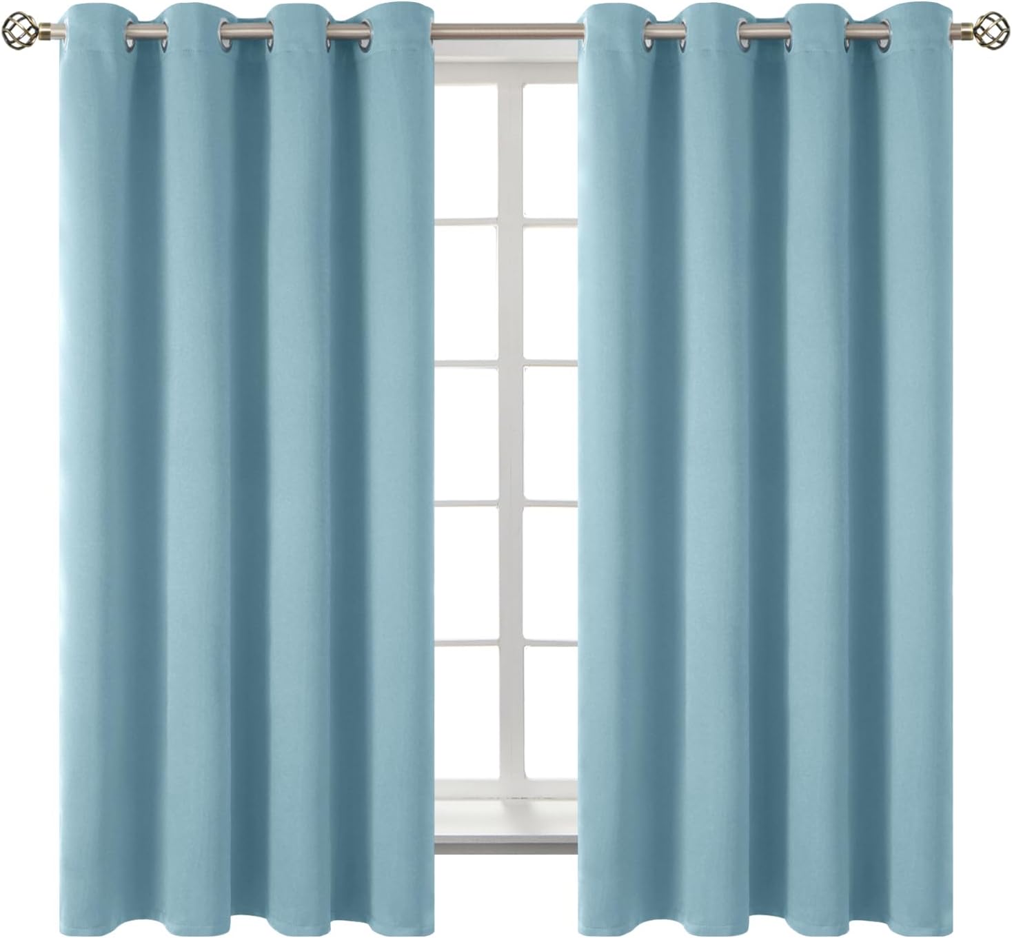 BGment Room Darkening Curtains for Bedroom - 63 Inch Panels