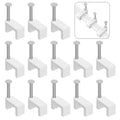 Cable Clips Nail in 100 Pcs 8mm Flat Ethernet Cable Clips - Tidy