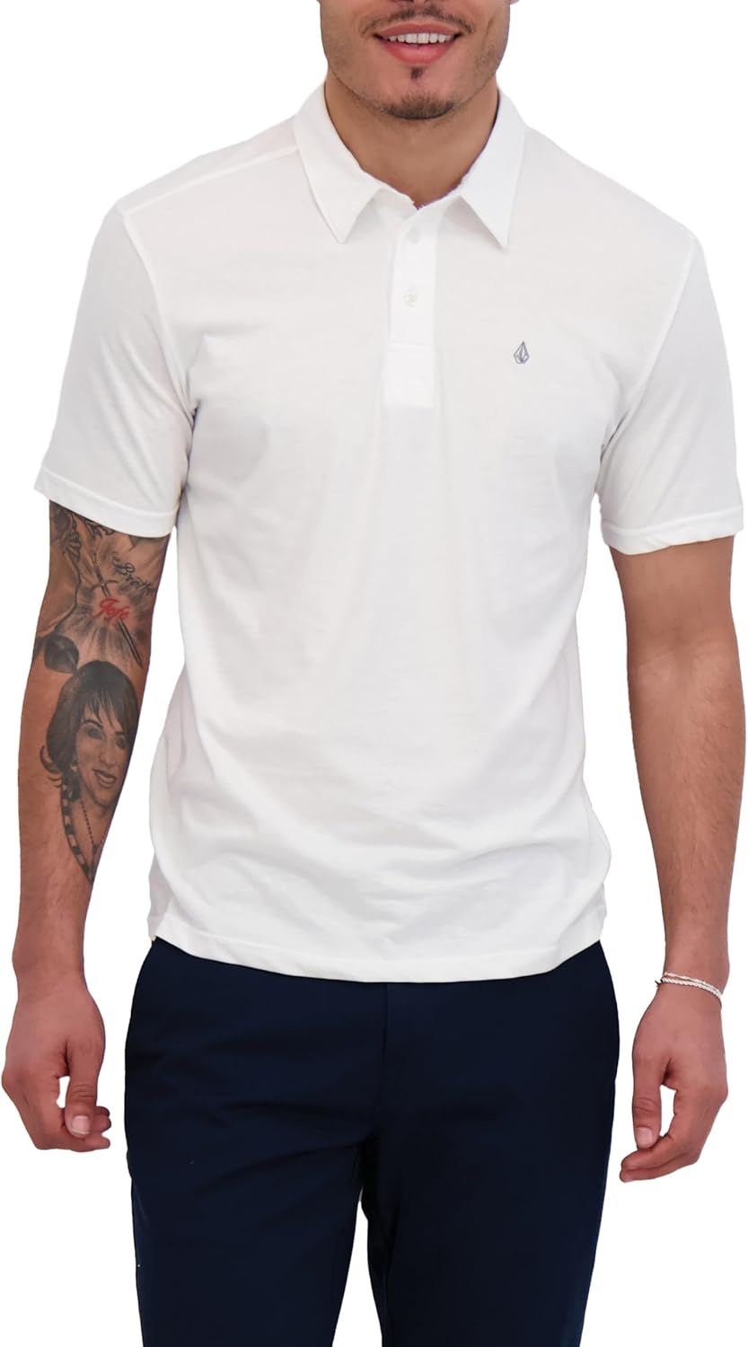 Volcom Mens Banger Polo Shirt with Chest Embroidered Logo