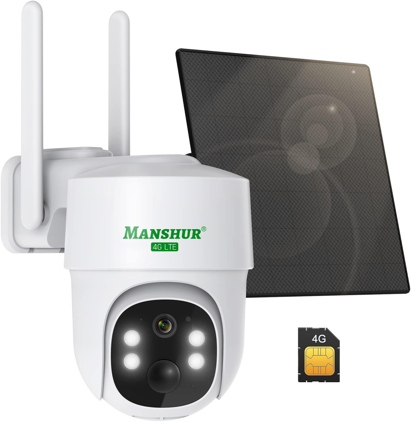 4G LTE Cellular Security Camera Outdoor Wireless with 360PTZ