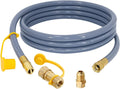 12 Feet 1/2 in ID Natural Gas Hose with Quick Disconnect - High Flow