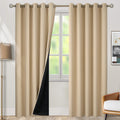 Blackout Curtains 100% Thermal Insulated Grommet Panels - Full Room