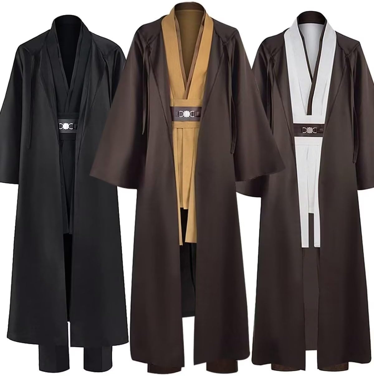 Knight Costume Adult Men's Tunic Hooded Robe for Halloween Fun