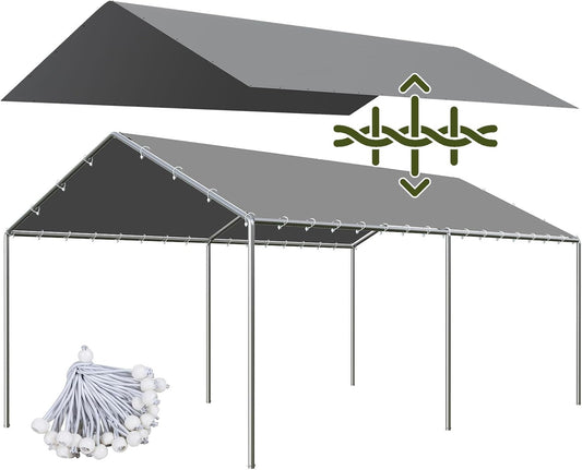 220G Heavy Duty Carport Cover - Durable PVC-Coated Polyester