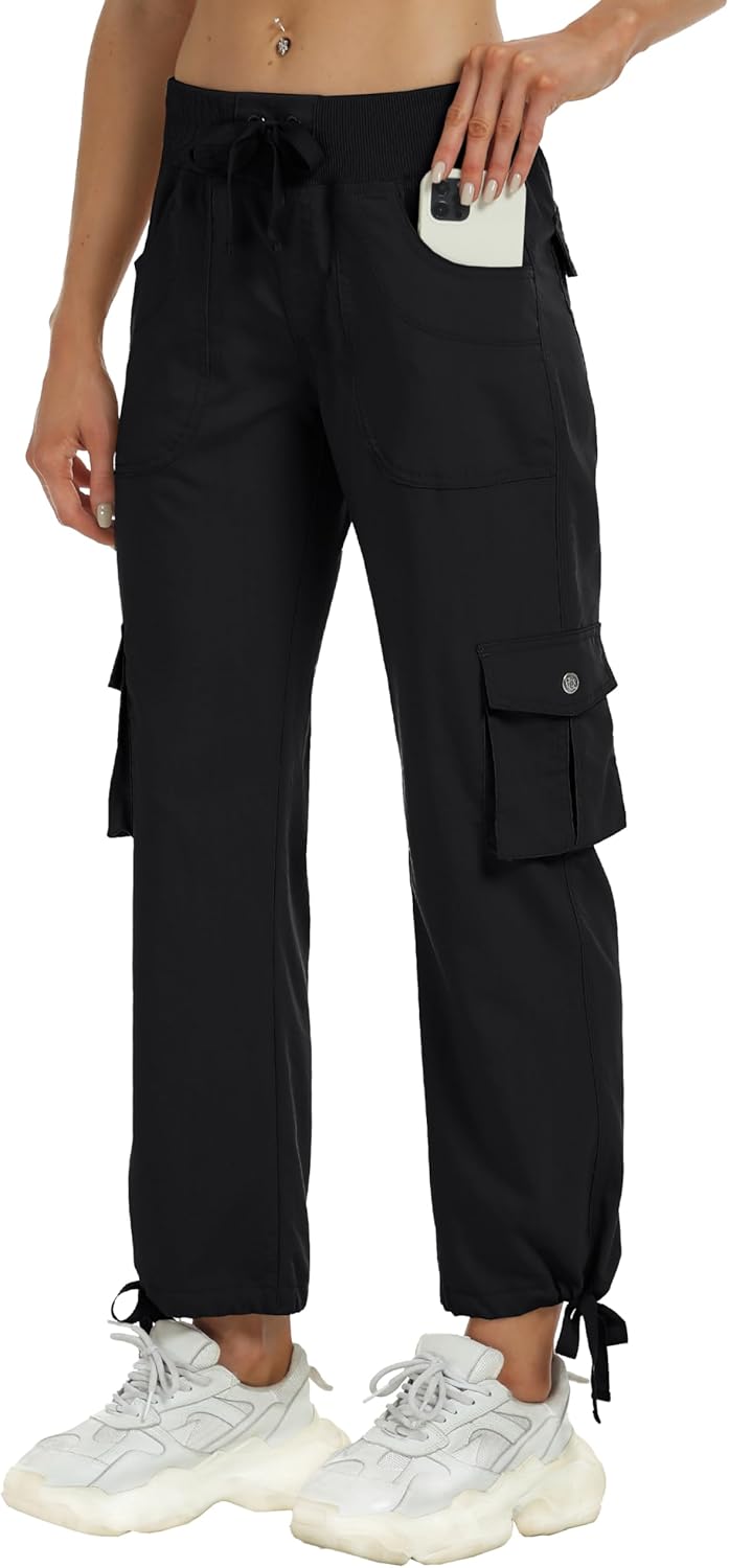 MoFiz Women's Cargo Capris Hiking Pants for Outdoor Adventures