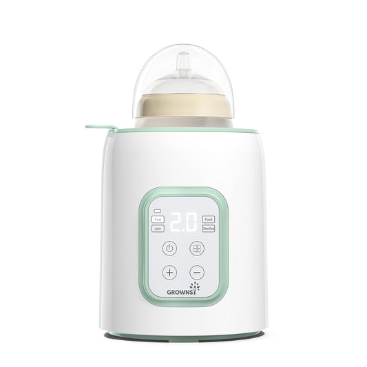 GROWNSY 8-in-1 Fast Bottle Warmer - Accurate Temp Control