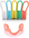Cable Organizers Clips Magnetic Earbuds Cords Winder 5 Pack - Tidy