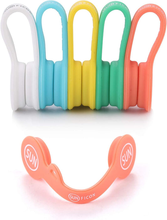 SUNFICON Magnetic Cable Organizers - Tidy Cords Easily!