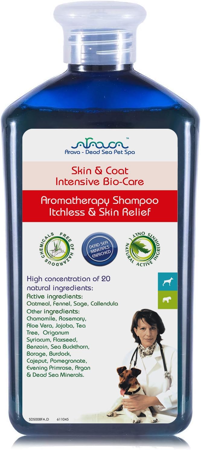 Arava Natural Medicated Dog Shampoo for Healthy Skin & Coat