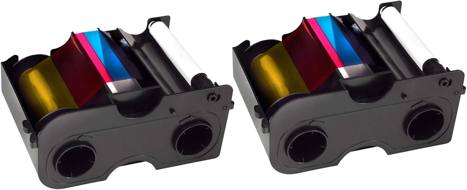 Bodno 2 x Fargo 45000 Color Ribbon for High-Quality Prints