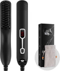 Beard Straightener Comb for Men - Portable Heated Brush