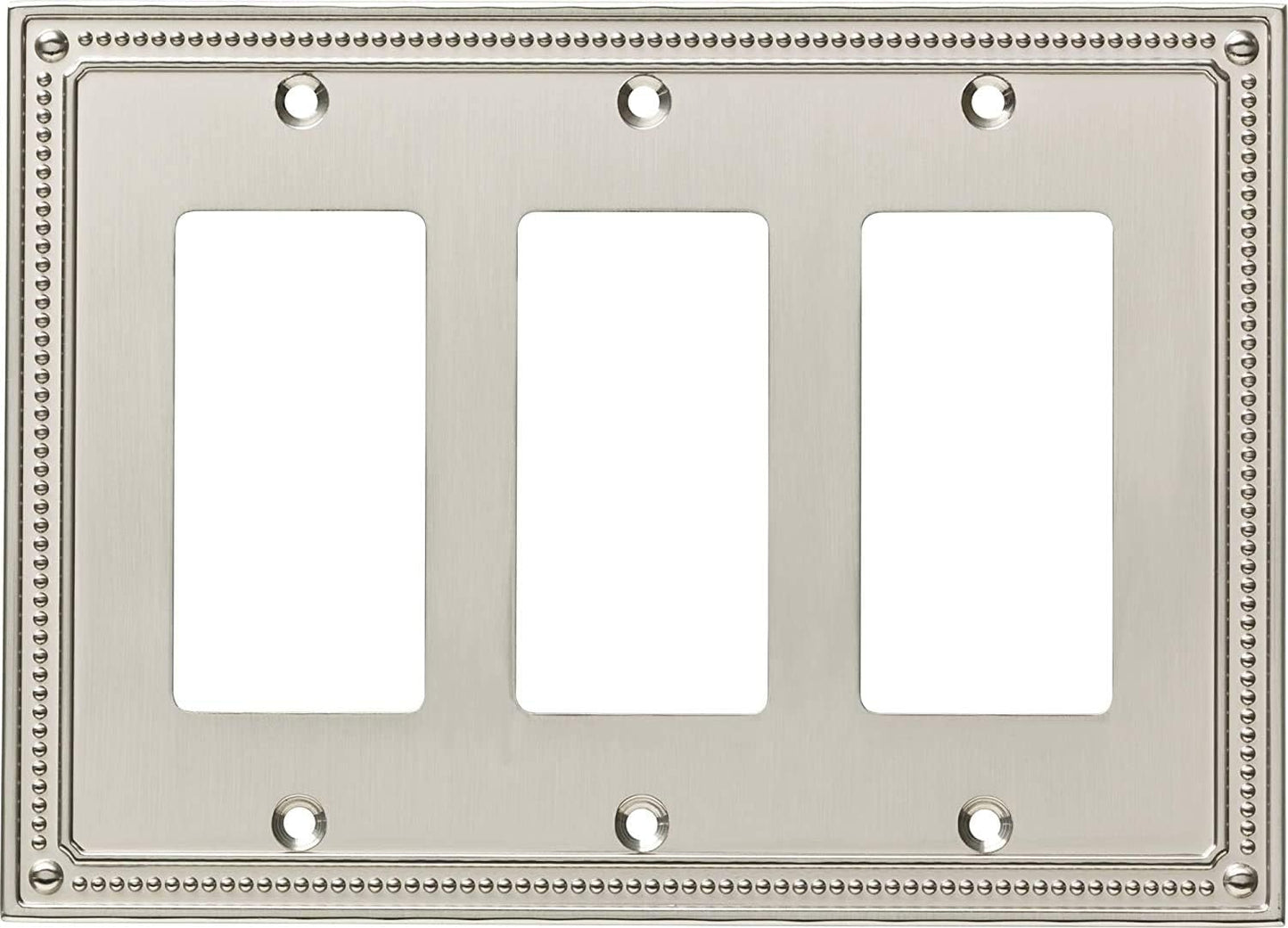 Franklin Brass Brushed Nickel 3-Gang Wall Plate