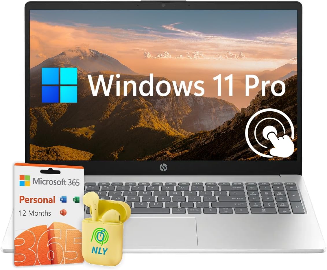 HP 15.6 Touchscreen Laptop, Intel Core i5, Windows 11 Pro, 32GB RAM, 1TB SSD