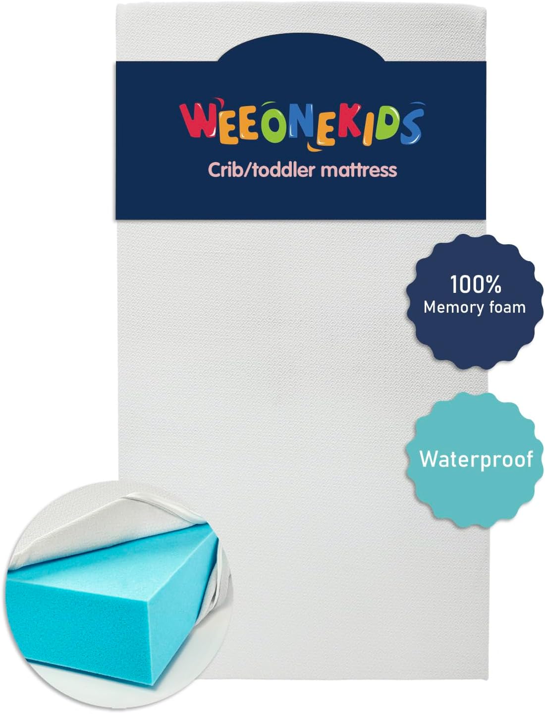 Toddler Bed Mattress for Kids - 100% Memory Foam Comfort