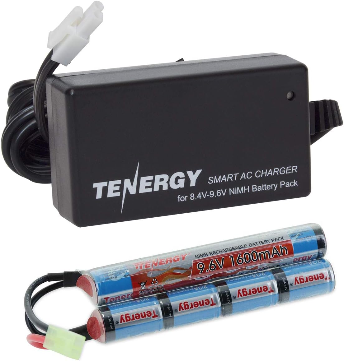 Tenergy Combo 9.6V 1600mAh Butterfly Mini NiMH Battery Pack