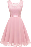 BeryLove Women's Short Homecoming Dress - Flowy Lace A-Line