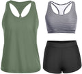 Tankini Swimsuit 3-Piece Athletic Set for Women - Versatile Coverage