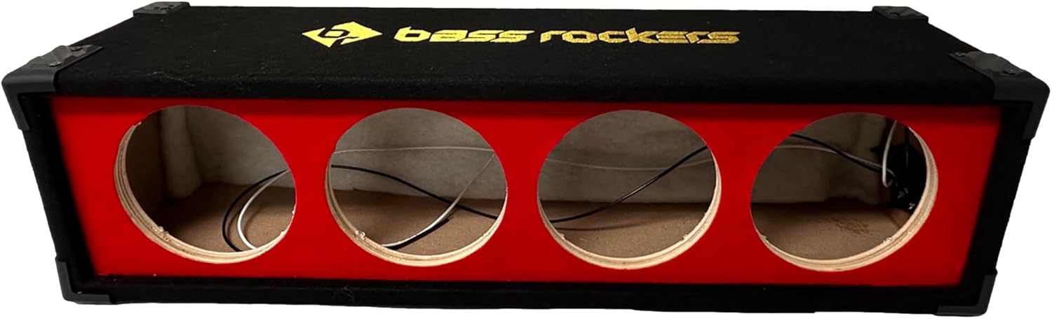 Bass Rockers Array Box Enclosure for 4 Driver Horns & Speakers