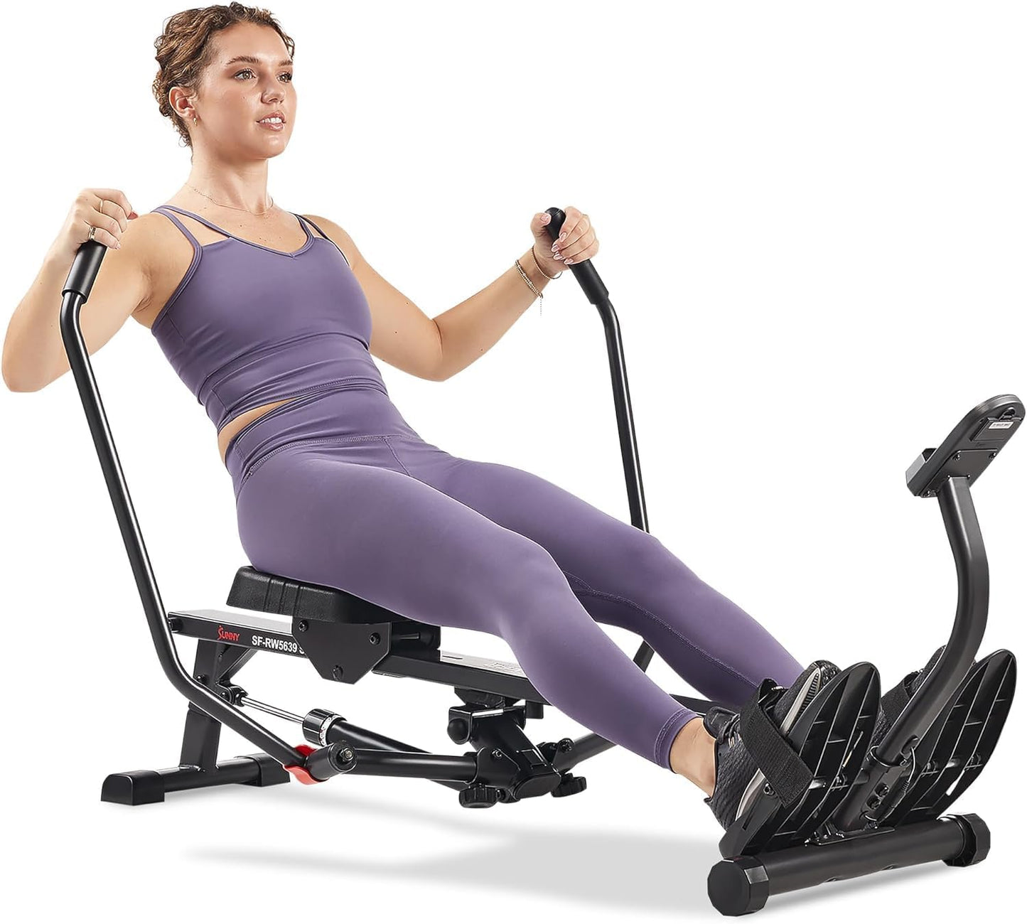 Sunny Health Full-Motion Rowing Machine: Low-Impact Full-Body Workout
