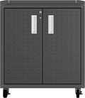 Manhattan Comfort Fortress Mobile Cabinet with Adjustable Shelves
