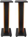 Rockville RHT28C 28 in 2-Tone Bookshelf Speaker Stands - Stable