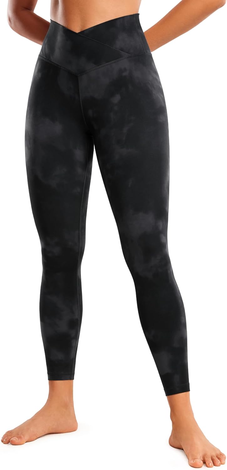 CRZ YOGA Womens Butterluxe Cross Waist Workout Leggings Review
