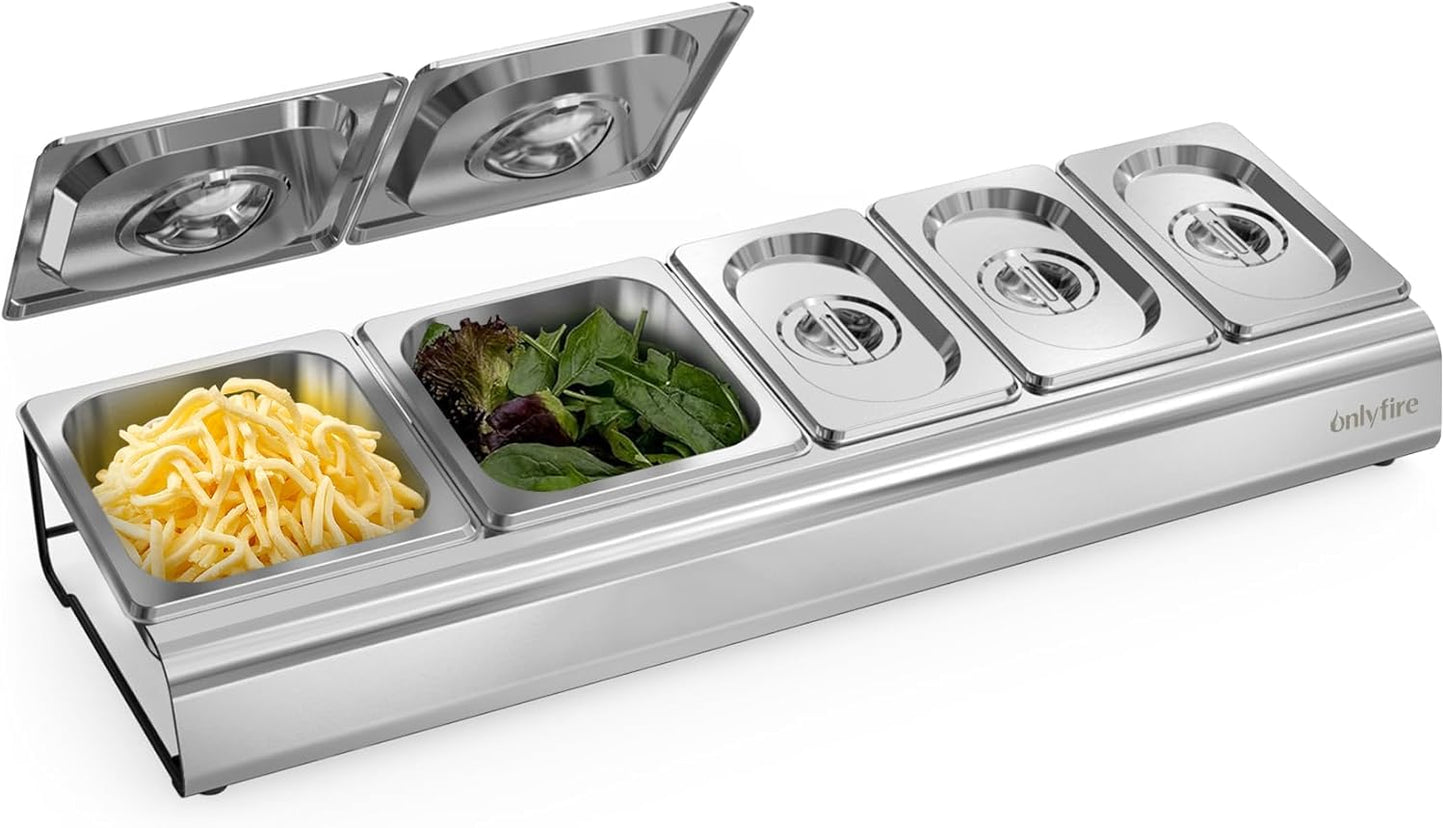 Onlyfire Pizza Topping Station for Perfect Pizza Preparation