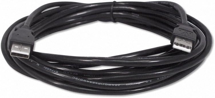15ft Black USB 2.0 High Speed Male to Male Cable - Fast Data Transfer