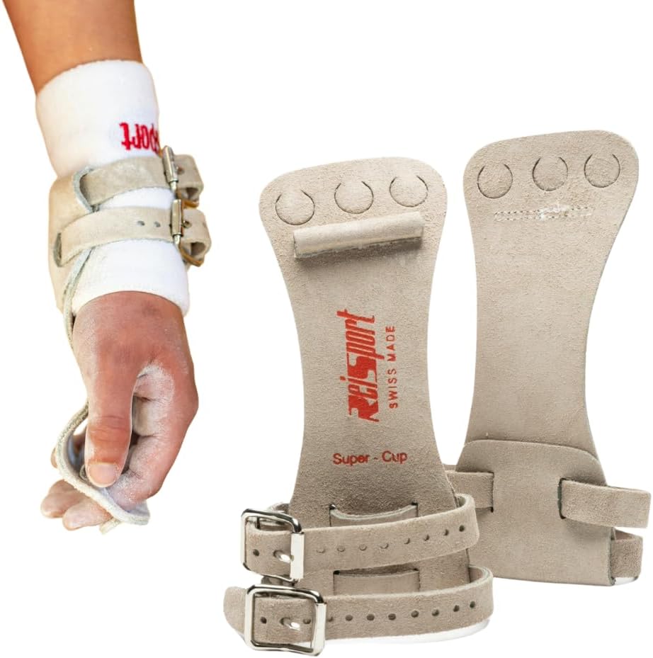 Reisport Men's High Bar Gymnastics Grips for Advanced Gymnasts