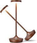 Cordless Table Lamp Rechargeable 6000mAh - Woodgrain Touch Dimmable