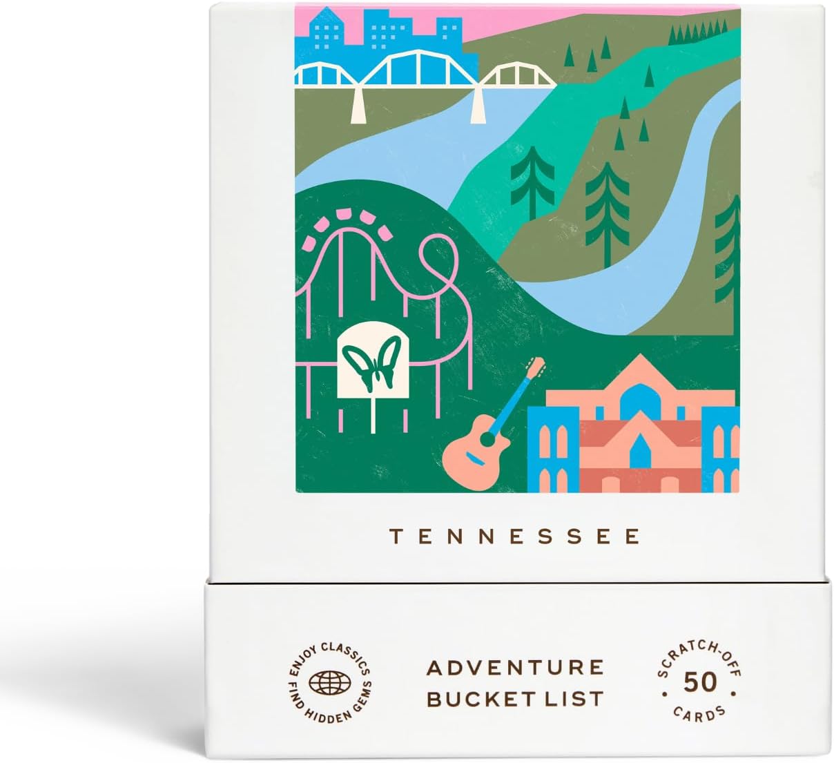 Tennessee Adventure Bucket List: 50 Scratch-Off Cards for Fun