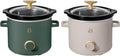Beautiful 2 Pack Slow Cooker Crock Set - Compact 2 Quart Slow Cookers
